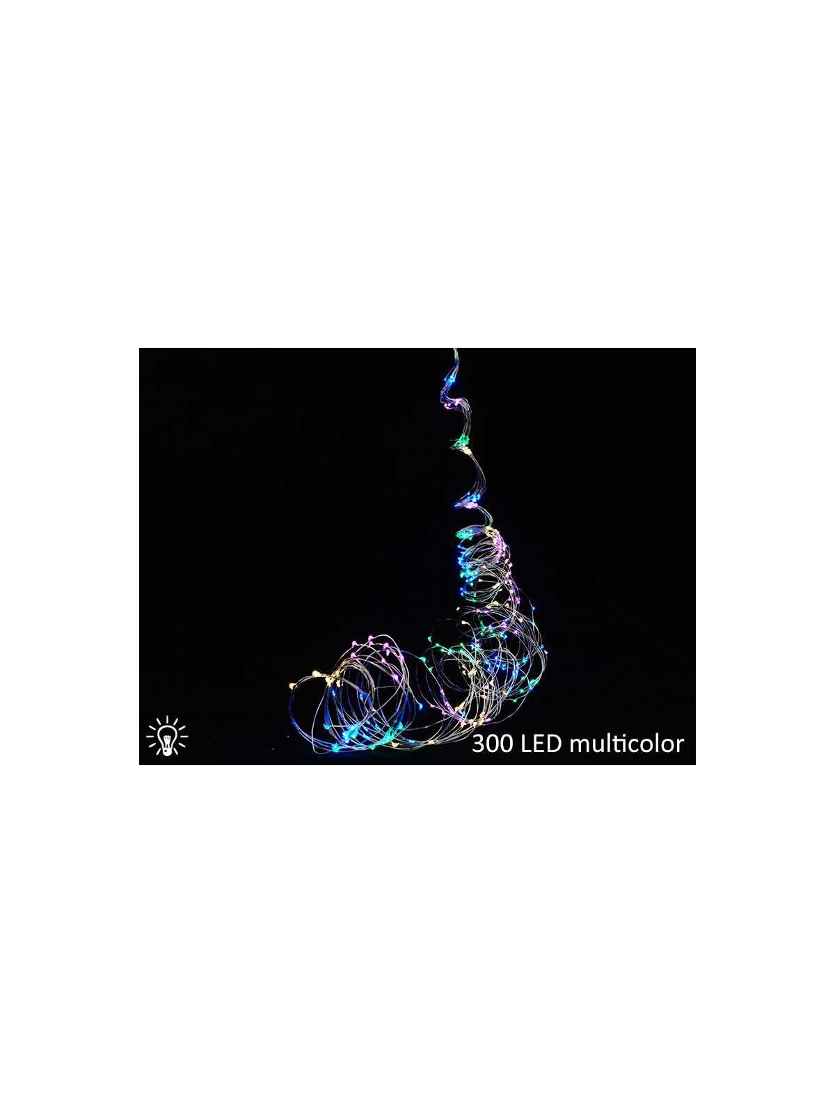 Lampki led drucik 300 led multikolor