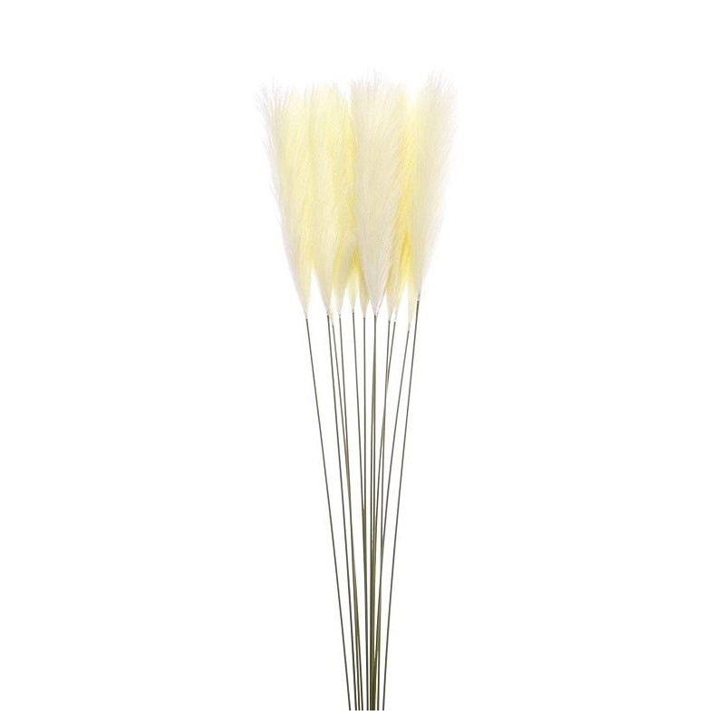 TRAWA PAMPASOWA POJ. TIK119 85CM WHITE CREAM