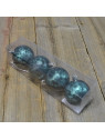BOMBKI PLASTIK 6CM 4SZT/KPL TURQUOISE GREEN