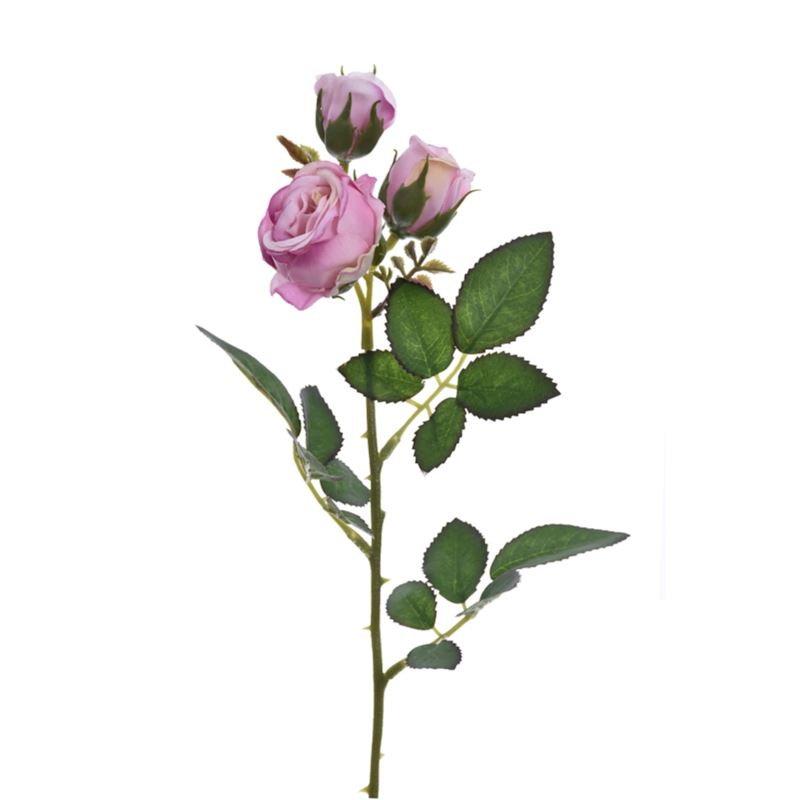 DROBNA RÓŻA NA PIKU 37CM SUN680 DIRTY PINK