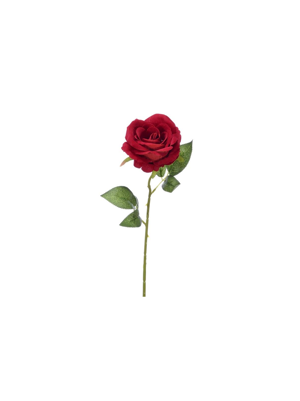 RÓŻA POJEDYŃCZA WELUR 50CM RED
