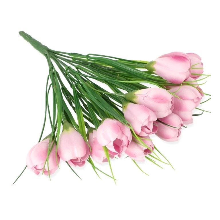 BUKIET KROKUS X12 28CM (MIX15) MAUVE PINK