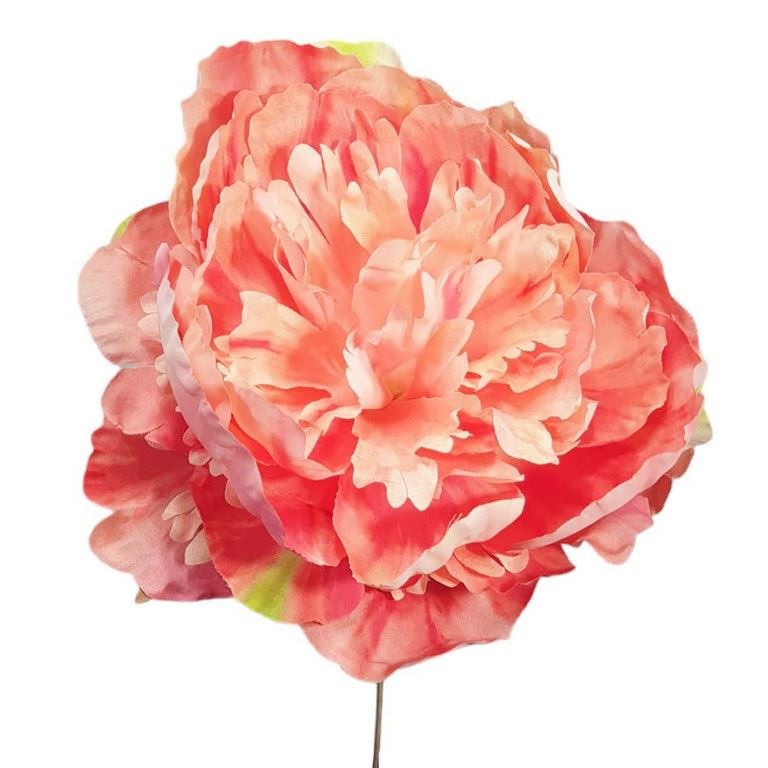 PEONIA PICK O 18 CM H 18 CM SALMON