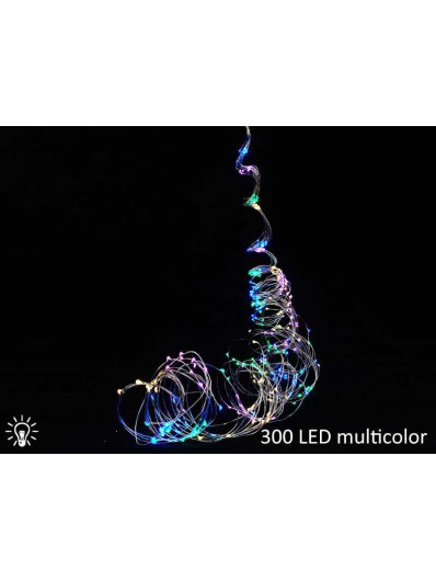 Lampki led drucik 300 led multikolor