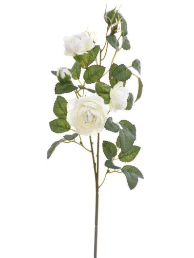 RÓŻA MINI NA GAŁĄZCE 50CM SUN760 WHITE