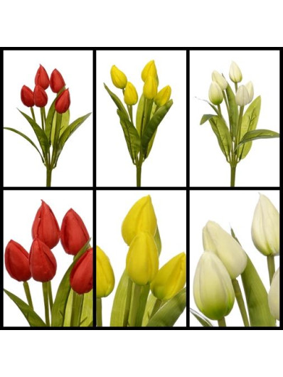 BUKIET TULIPAN PIANKA OŁÓWEK 29CM MIX 3 KOLORY