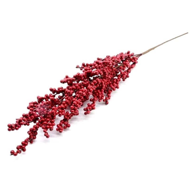 GAŁĄZKA Z MINI OWOCAMI 75CM RED