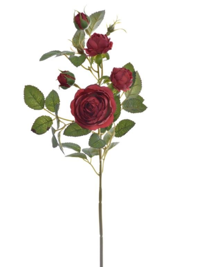 RÓŻA MINI NA GAŁĄZCE 50CM SUN760 RED GREEN