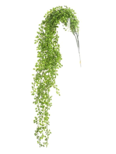 ROŚLINA SZTUCZNA ZWIS SENECIO x3 75CM GREEN