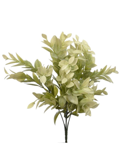 BUKIET DODATEK RUSKUS 37CM CV26926 WHITE LT GREEN