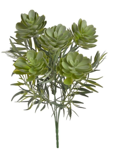SUKULENT  BUKIET 5 GAŁĄZEK 31CM LT GREEN