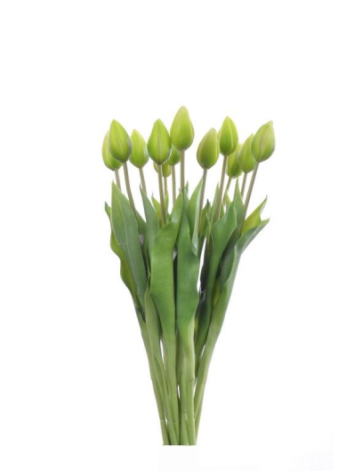 TULIPAN POJEDYNCZY GUMOWANY 42CM GREEN