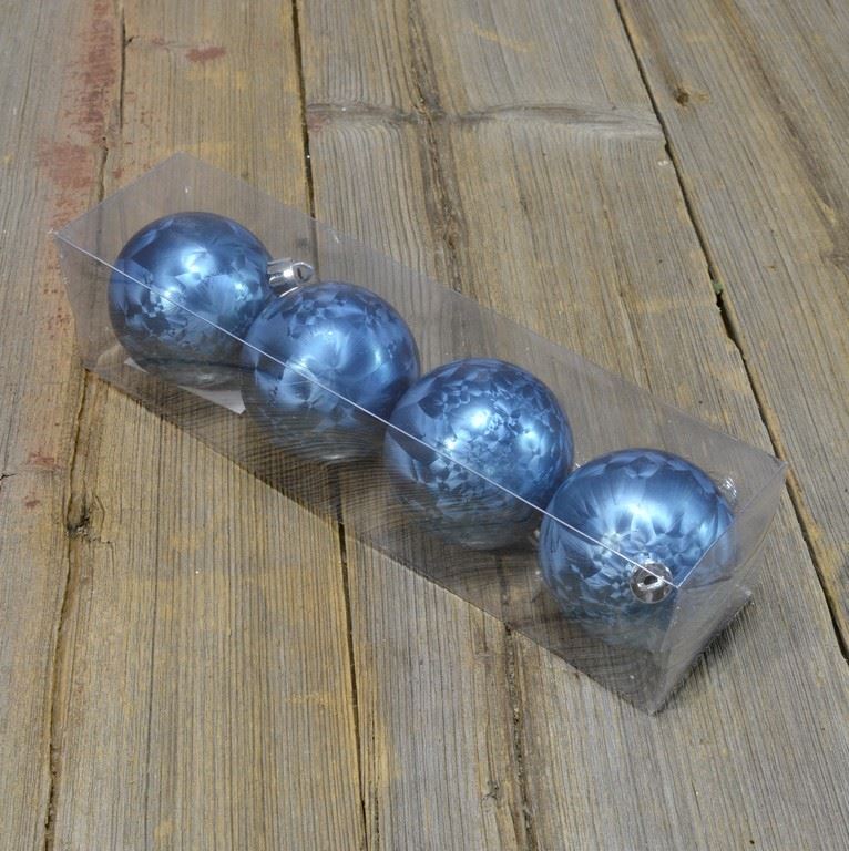 BOMBKI PLASTIK  6CM 4SZT/KPL BLUE