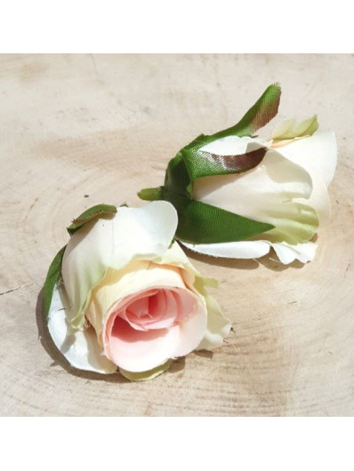 RÓŻA GŁÓWKA PĄK 3CM SUN421 CREAM LT. PEACH