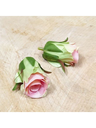 RÓŻA GŁÓWKA PĄK 3CM SUN421 PINK GREEN