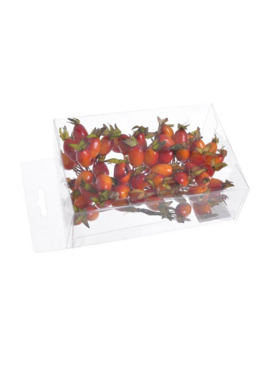 OWOC DZIKIEJ RÓŻY 2CM 6 PĘCZKÓW PO 12 OWOCÓW
