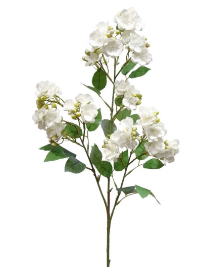 JABŁONKA KWITNĄCA Z LISTKAMI 87CM CV17822 WHITE