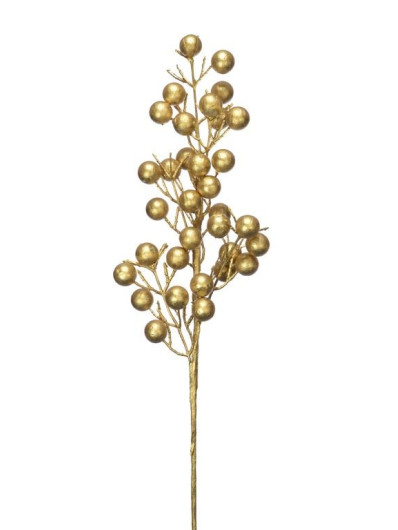 GAŁĄZKA METALIZOWANA KULKI 72CM GOLD