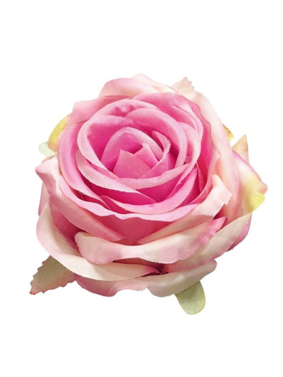 RÓŻA GŁOWA 10CM LY003 19 BEAUTY PINK GREEN