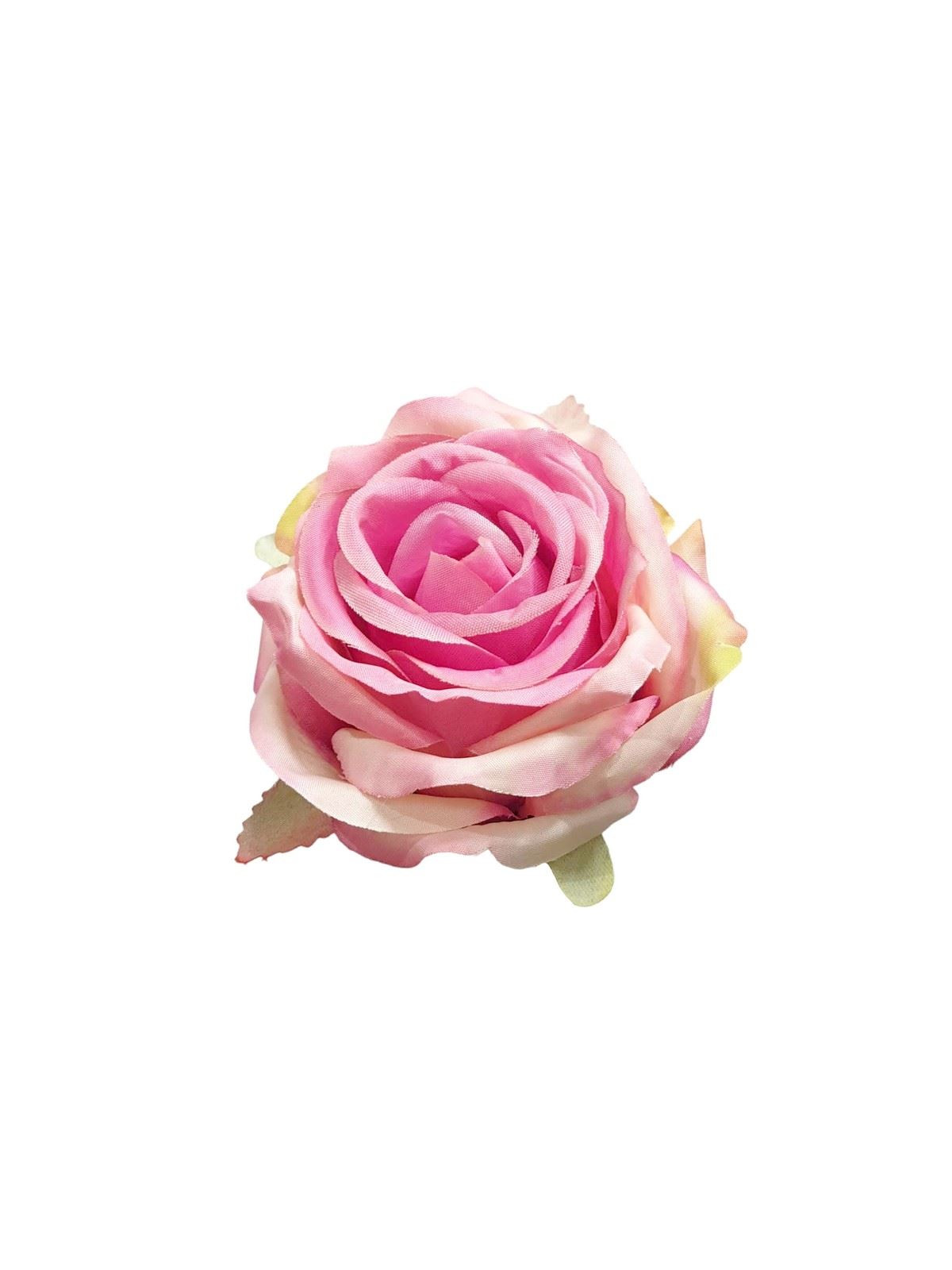 RÓŻA GŁOWA 10CM LY003 19 BEAUTY PINK GREEN