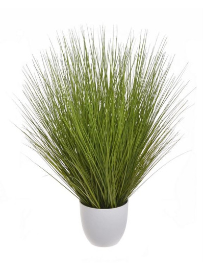 Trawa w białej doniczce 96cm green