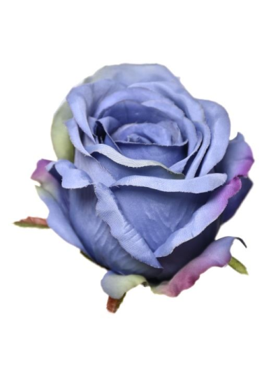 Róża główka rose head 9x8 cm sun388 pearl blue