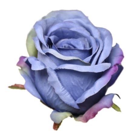 Róża główka rose head 9x8 cm sun388 pearl blue