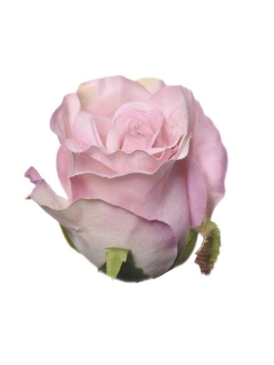 RÓŻA W PĄKU GŁÓWKA 6CM SUN412 MAUVE LT PINK