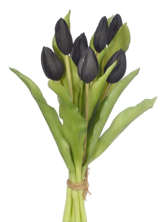 PĘCZEK TULIPANÓW W PĄKU 32CM BLACK
