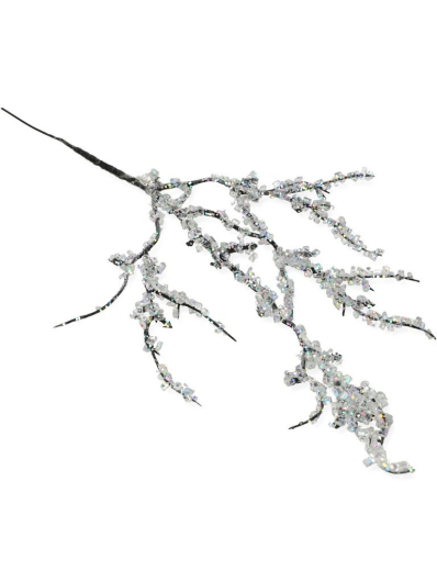 KRYSZTAŁKI GAŁĄZKA 33CM / 5017C BLACK/SILVER