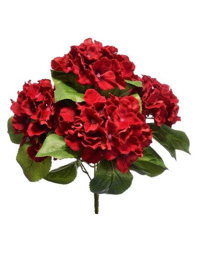 BUKIET HORTENSII X5 VELVET SUN702 44CM RUBIN RED