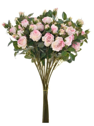 RÓŻA DROBNA GAŁĄZKA 50CM SUN761 CREAM PINK