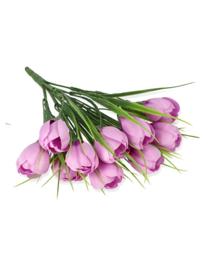 BUKIET KROKUS X12 28CM (MIX15) LAVENDER