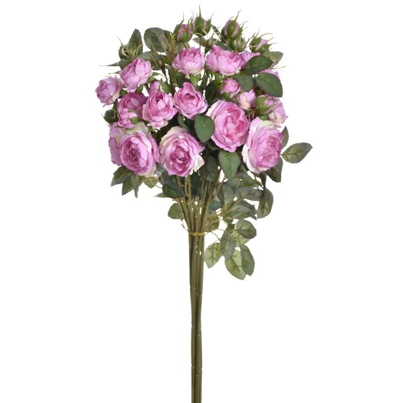 RÓŻA MINI NA GAŁĄZCE 50CM SUN760 PINK EDGE PINK
