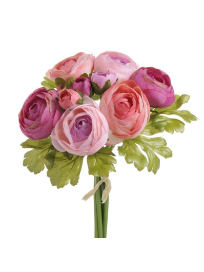 RANUNNCULUS BUKIET X9 24CM BEAUTY MAUVE PINK