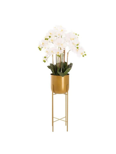 STORCZYK W NACZYNIU Z PODSTAWKĄ 109CM WHITE YELLOW
