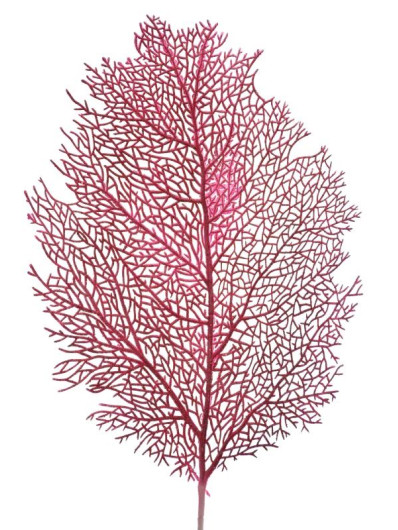 LIŚĆ AŻUROWY 61CM XLIU035 RED