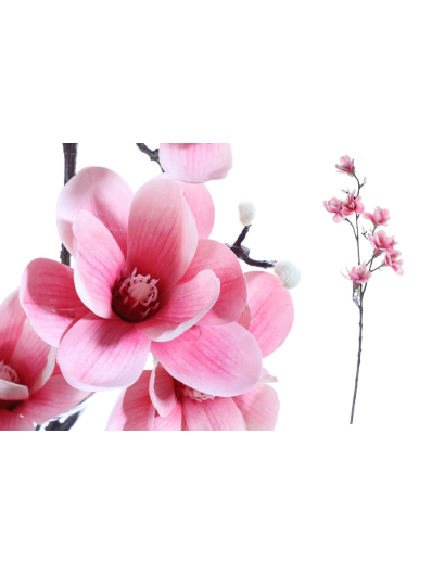 MAGNOLIA Z 7 KWIATAMI 100CM SOFT TOUCH PINK