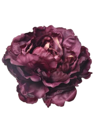 PEONIA GŁOWA 17CM ART060 DR BURGUNDY