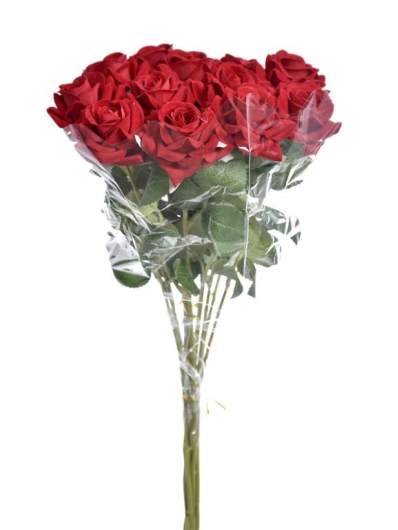 RÓŻA POJEDYNCZA MINI VELVET 52CM ART225 RED