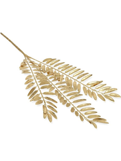 GAŁĄZKA PALEMKA 3 LIŚCIE XMAS /A614 GOLD