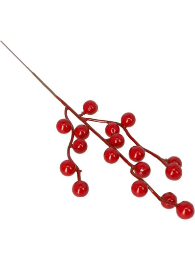 GAŁĄZKA KULKI PICK 33CM / 21-411 RED