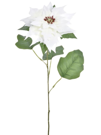 POINSECJA VELVET NA ŁODYDZE 72CM SUN763 WHITE