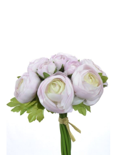 RANUNNCULUS BUKIET X9 24CM CREAM LT PINK