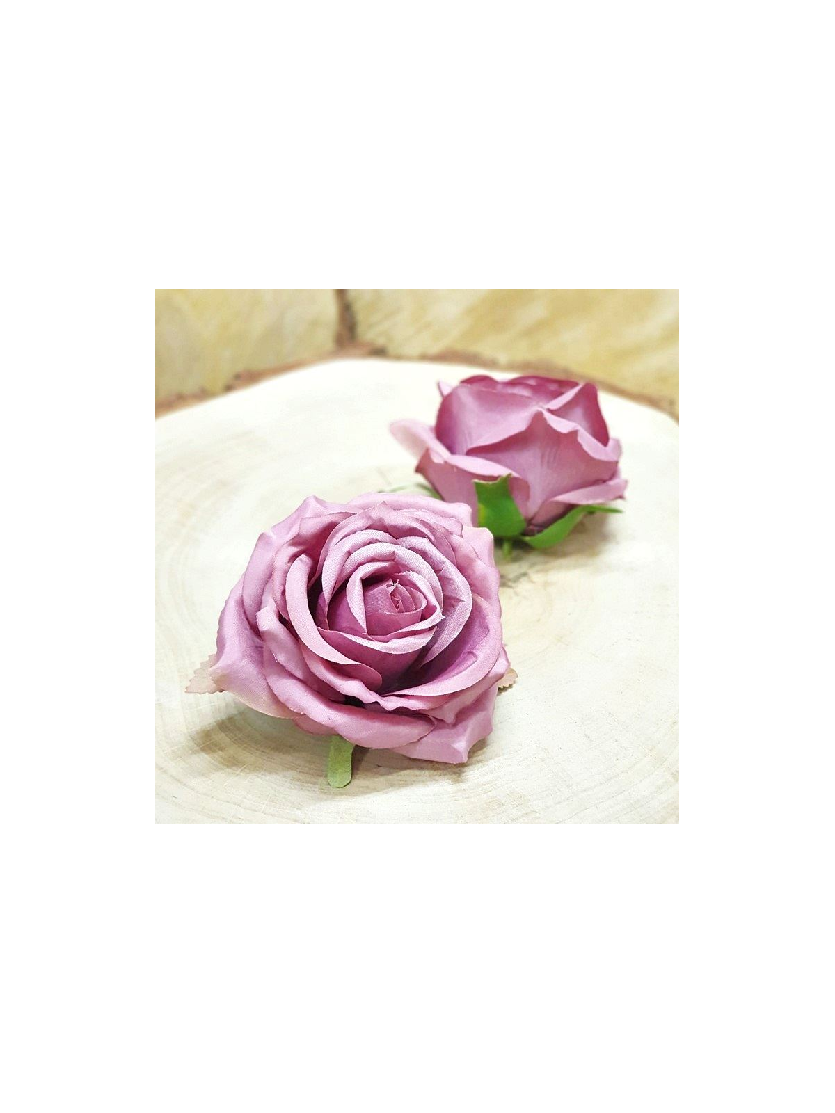 Róża głowa 10cm ly003 29l dirty dk pink