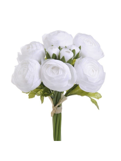 RANUNNCULUS BUKIET X9 24CM WHITE