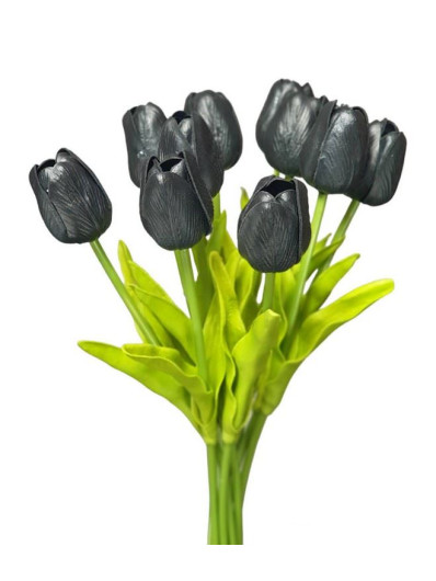 TULIPAN PIANKA 34CM NATURALNY W DOTYKU BLACK