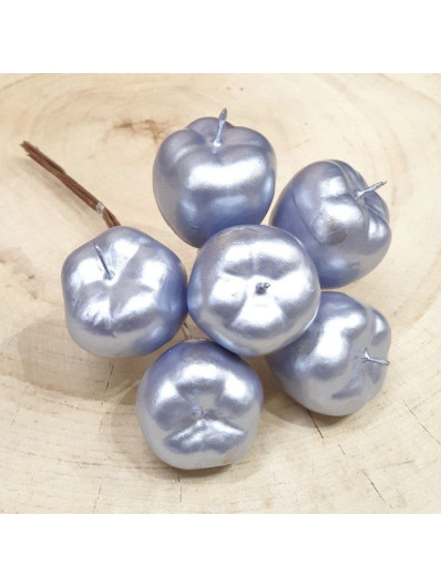 Jabuszka na druciku x6 2,5cm cv13148 pearl violet