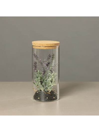 LAWENDA W SZKLE 21CM LAVENDER