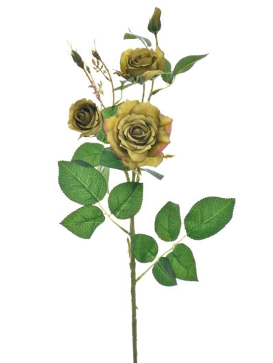 RÓŻA GAŁĄZKA 75CM SUN130 OLIVE